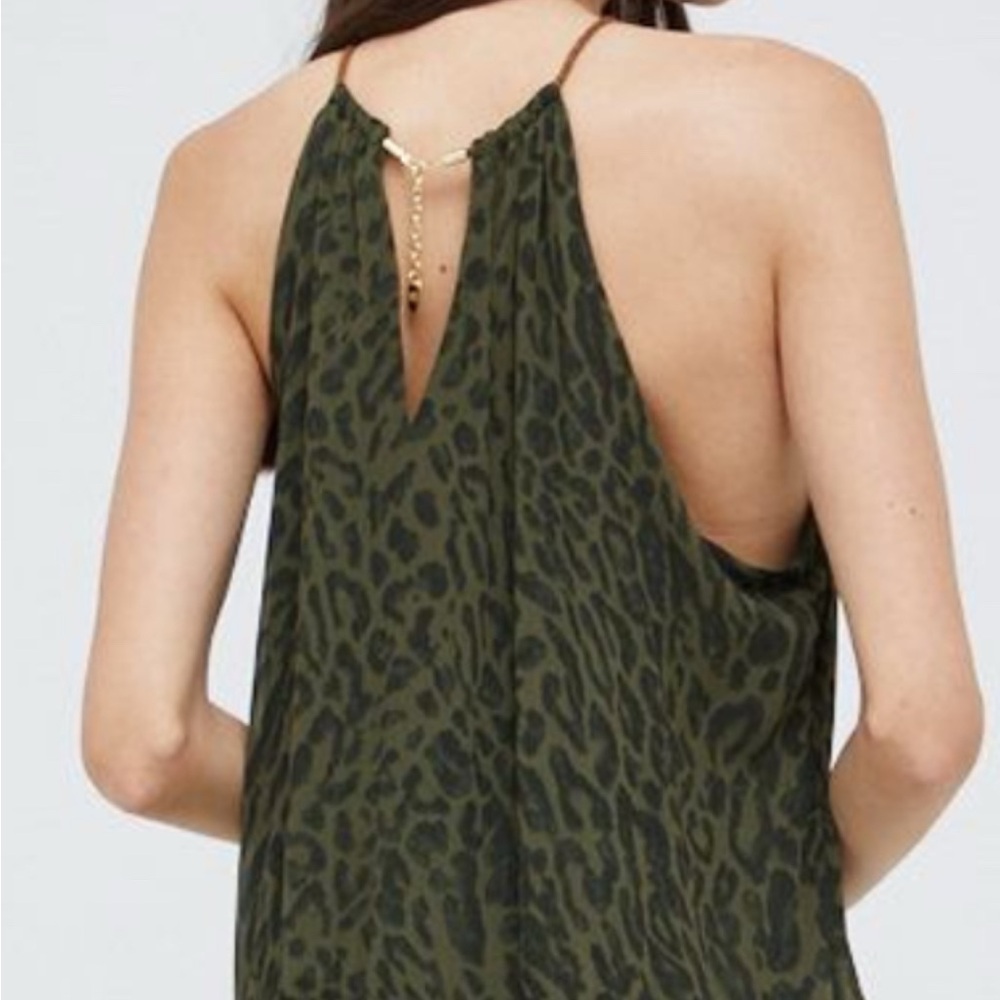 Ralph Lauren Green and Black Maxi Dress
